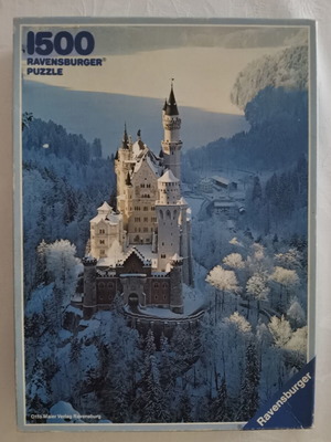 Neuschwanstein Castle Ravensburger puzzle used, 1500 pieces