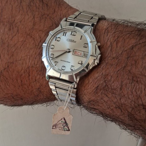 Slava Automatic Retro 1970 wristwatch like new, Leningrad