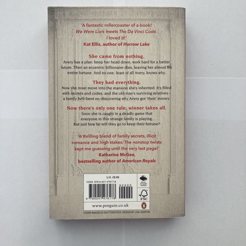 The Inheritance Games by Jennifer Lynn Barnes new, English mystery book
