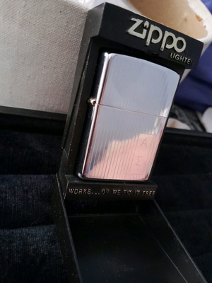 Zippo Engine Turned lighter excellent condition
