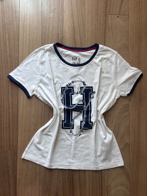 Tommy Hilfiger X Gigi Hadid T-shirt like new, size M, white and blue