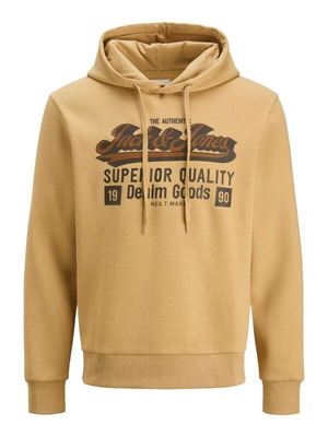 Jack & Jones φούτερ με κουκούλα σε μουσταρδί, μέγεθος S