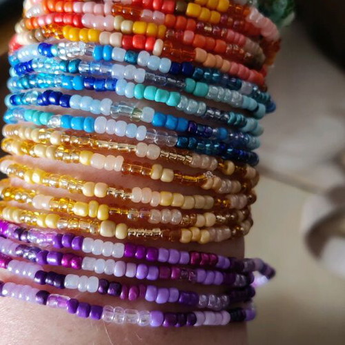 Colorful handmade bracelets 47cm length, new