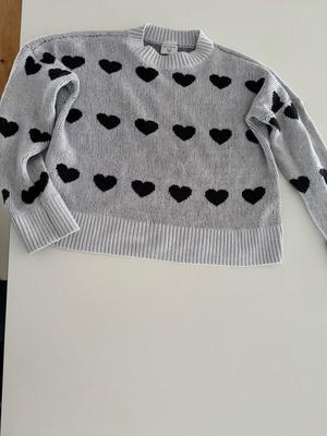 Abercrombie kids pullover like new, black and gray, size 140 cm