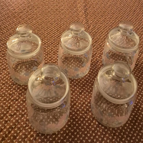Luminarc French jars new, pack of 5, 18 cm height