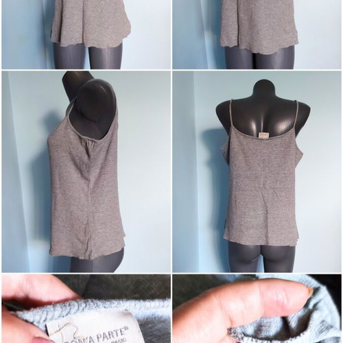 Cotton women's tank tops Bon'a Parte and H&M used, large sizes