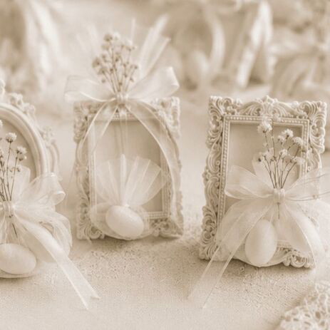 Gypsum frames new, set of 15 vintage and baroque style