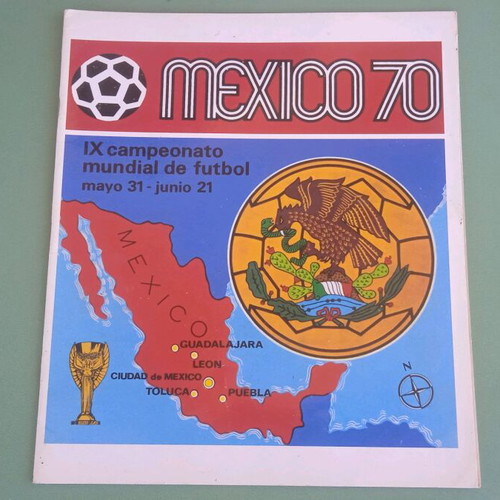 Mexico 1970 album used, official photocopy