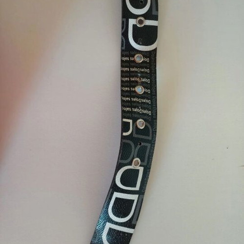 Black belt with classic silver buckle like new, size 100cm