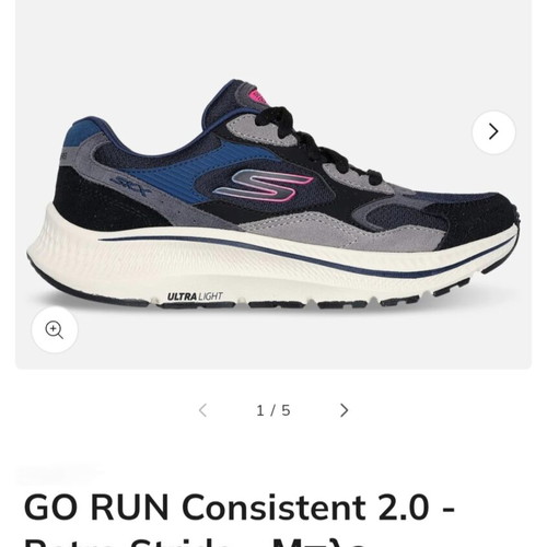 Skechers Go Run Consistent 2.0 Athletic Shoes new, size 38