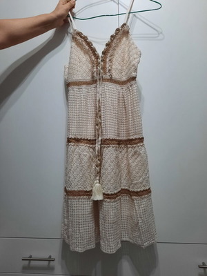 Summer dress new, beige, size M