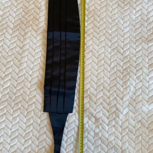 Satin black belt for men's formal suit new