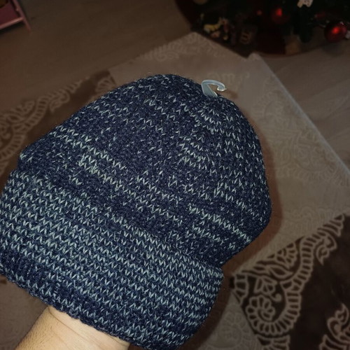 Knit cap new one size dark blue color