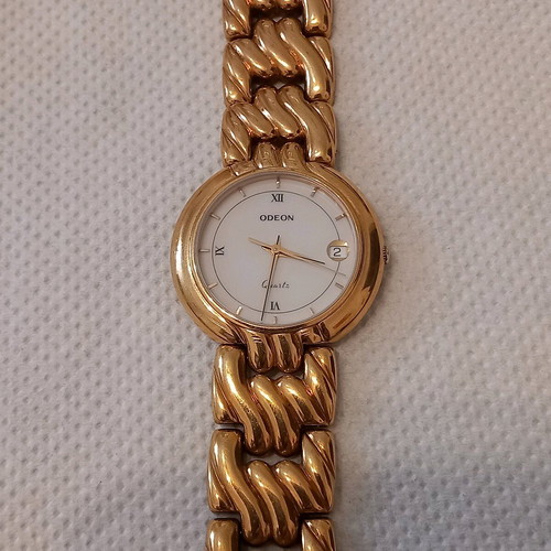 Odeon watch new Swiss gold-plated women's