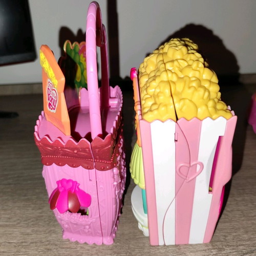 My Little Pony Grocery and Popcorn Movie Theater playsets used