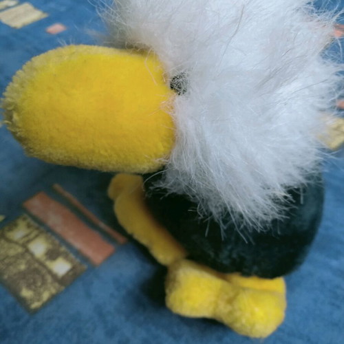 Vintage NICI set plush bird and pencil holder used