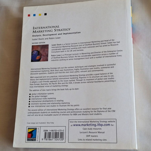International Marketing Strategy Second Edition by Isobel Doole and Robin Lowe