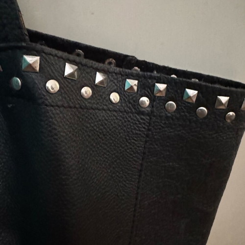 Zara leather shoulder bag used, black with small wear