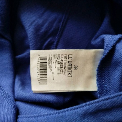 Women's blue fabric pants straight cut like new