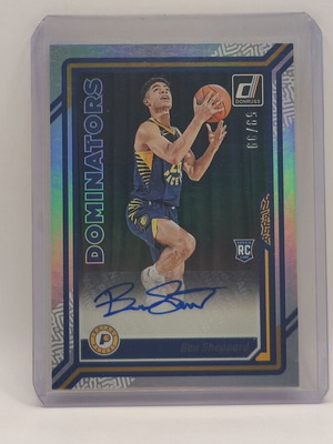 2023-24 Panini-Donruss Ben Sheppard Rookie Dominators αυτόγραφο κάρτα μπάσκετ 59/99