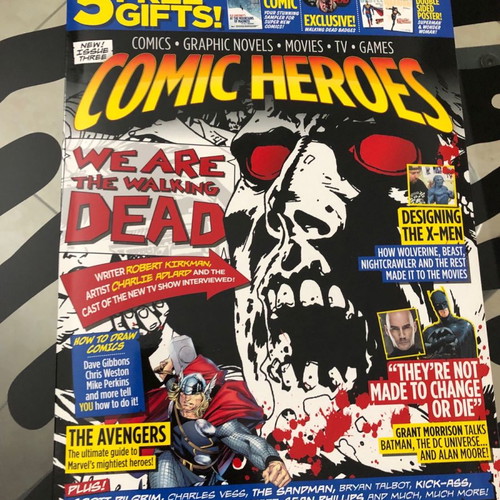 Comic Heroes Magazine #3 used with Superman and Wonder Woman posters