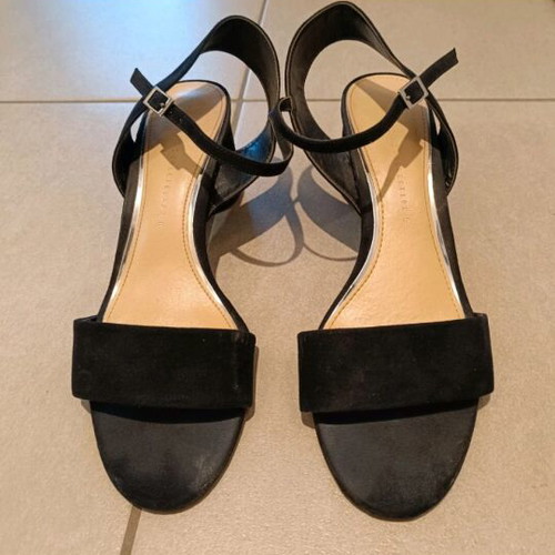 Zara sandals used, black, size 39
