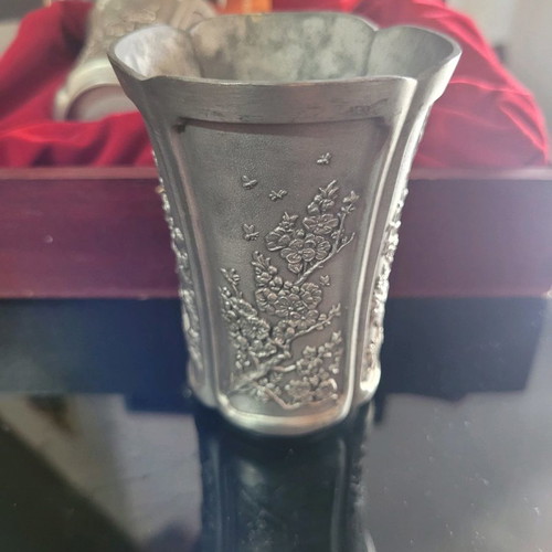 Roual Selangor Pewter Four Season Chinese glasses
