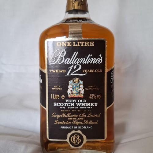 Ballantine's 12 Years Old Very Old Scotch Whisky 1 Litre sealed