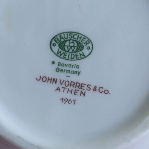 Collectible vintage 1961 ashtray from Xenia Andros hotel like new