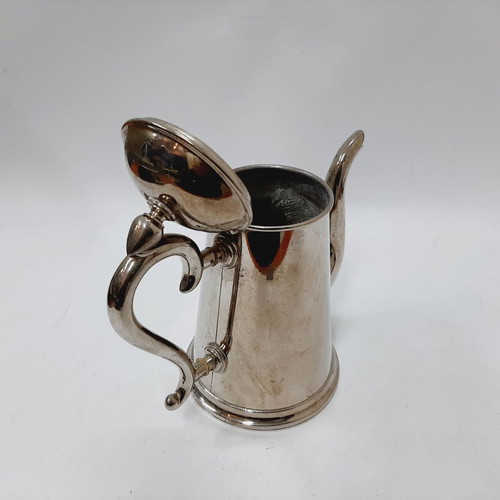 Vintage stainless steel teapot 0.75 L chrome-silver