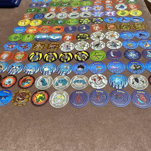 Pokemon Hoenn Tazos complete set used with rare Deoxys and Castform forms