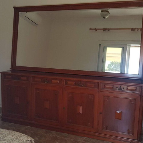Buffet and mirror set, separate pieces