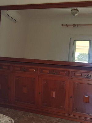 Buffet and mirror set, separate pieces