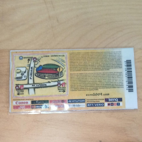 Ticket Final Euro 2004 Portugal-Greece used