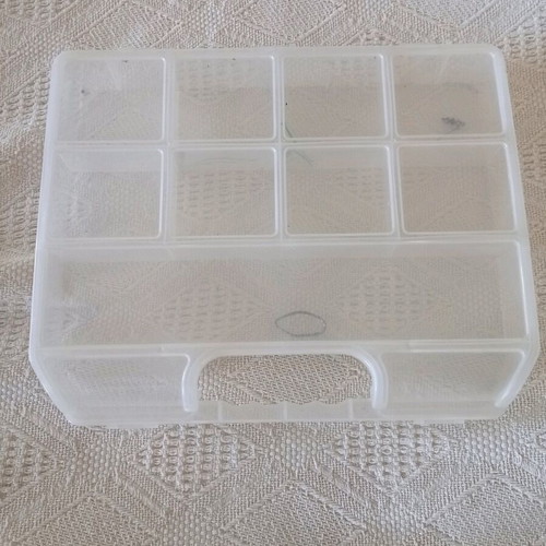 Plastic organizer case used, large