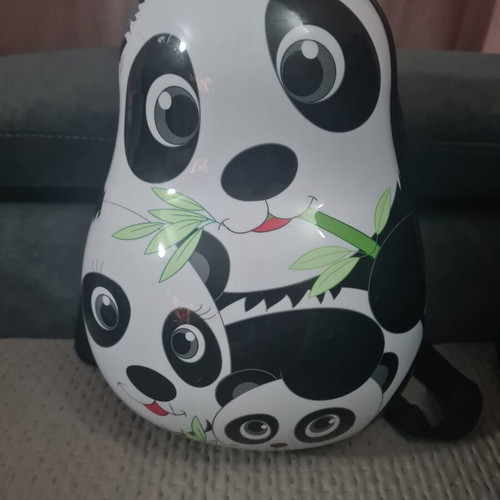Children's hard backpack used with panda design