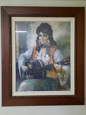 Πίνακας από παζλ σε πλαίσιο με τζάμι καινούργιος 77x64 εκ.