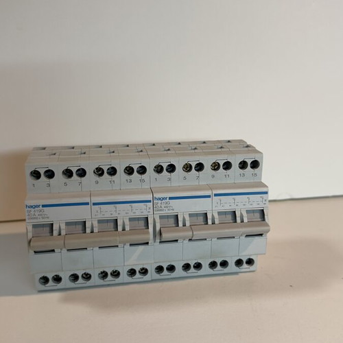 Hager SF419G 40A 400V Changeover Switch Pack of 3 New