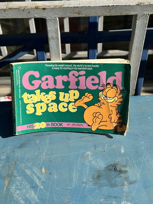 Garfield Takes Up Space 20th Book used, vintage comic by Jim Davis