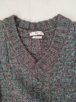 Mango knitted sweater with gold thread used, wide fit