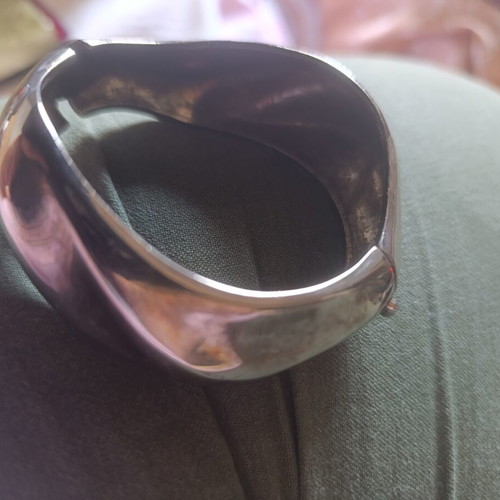 Metal bracelet used with safety clasp, 19cm inner length