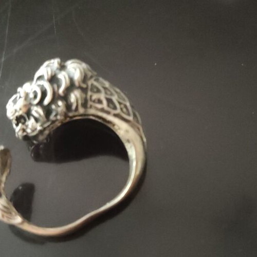 Lion Silver Ring 950 size 66 like new