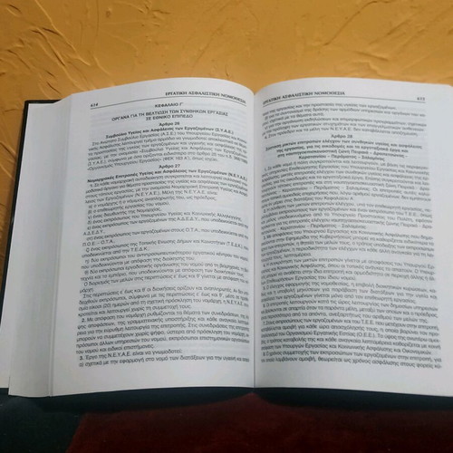 Book Ergatiki and Asfalistiki Nomothesia 2010 like new