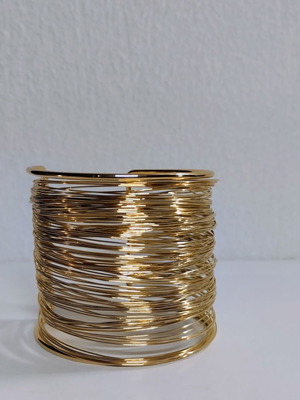 Zara cuff statement bracelet, gold