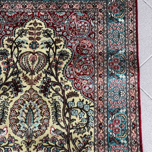 Hereke museum handmade pure silk double-knot rug new