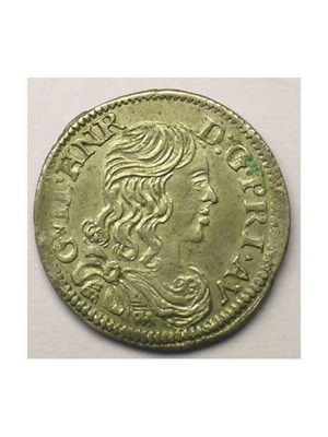 Silver coin France 1/12 Écu 1660 like new
