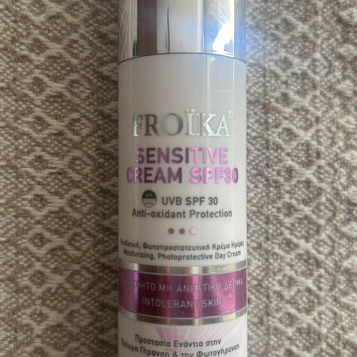 Heliocare, Korres, Froika sunscreen set used