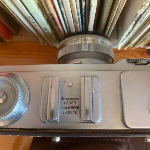 Kiev vintage camera used with leather case