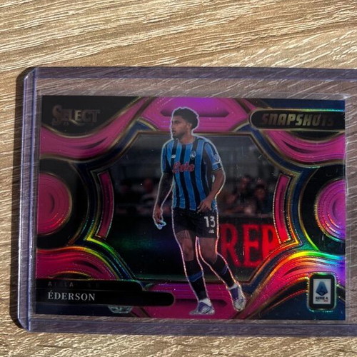 Éderson Atalanta Panini Select Snapshots Pink Parallel card like new
