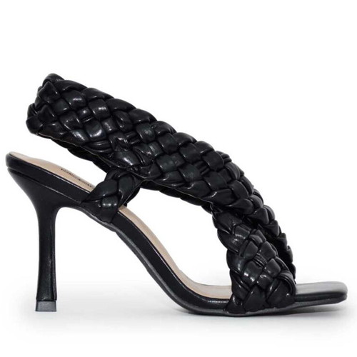 Black sandal size 39 9cm like new, Mia